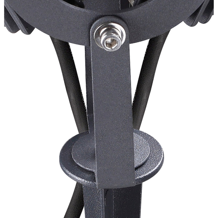 Nelson Lighting NL81789 Caster Outdoor Twin Spike Light LED Grey/Black