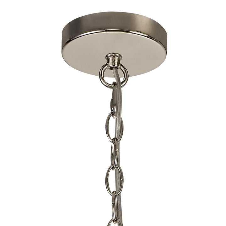 Nelson Lighting NL81379 | Small Round Pendant | 1 Light Polished Nickel