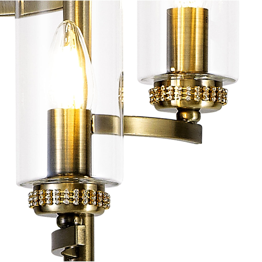 Nelson Lighting NL73599 Darling Floor Lamp Antique Brass