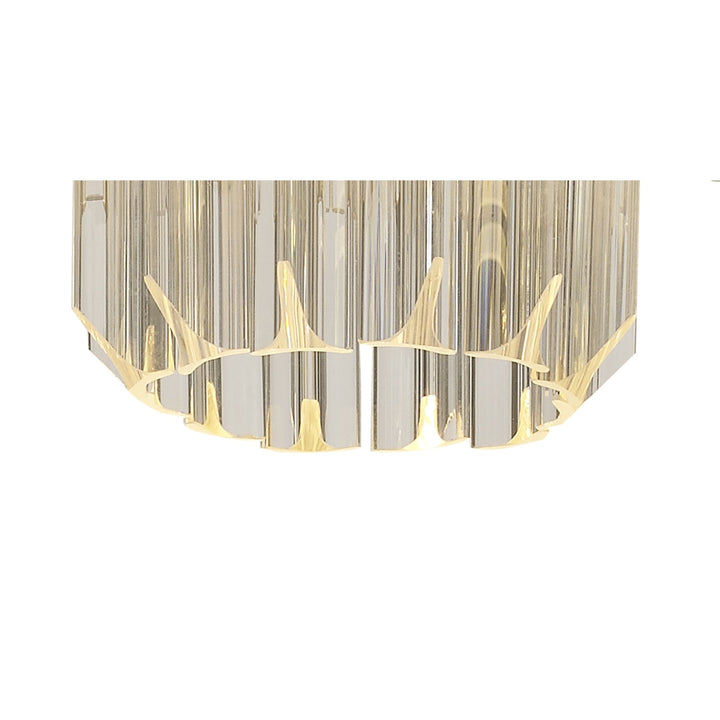 Nelson Lighting NL82379 | Kobra Pendant | Round 4 Light Polished Nickel with Clear Glass