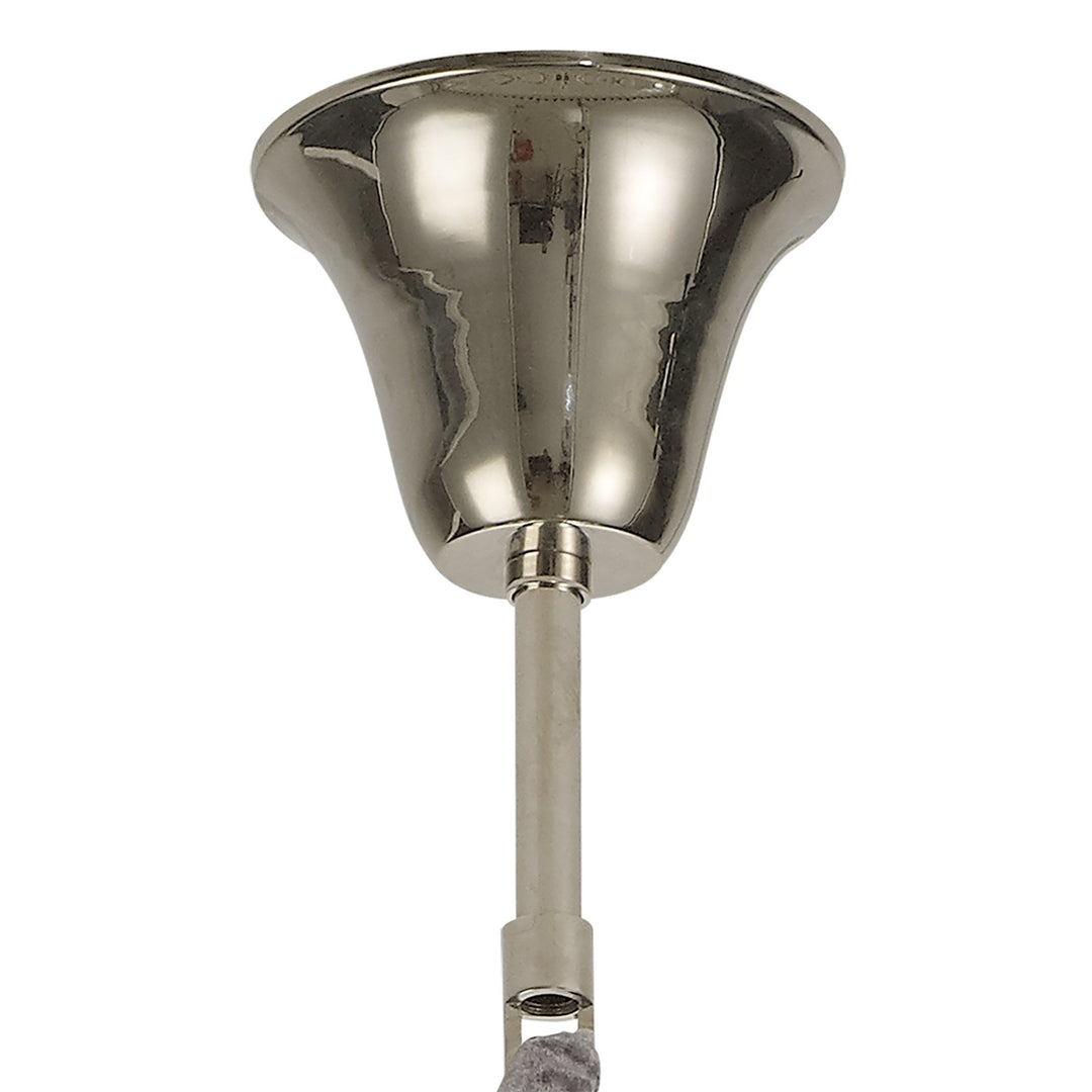 Nelson Lighting NL82379 | Kobra Pendant | Round 4 Light Polished Nickel with Clear Glass