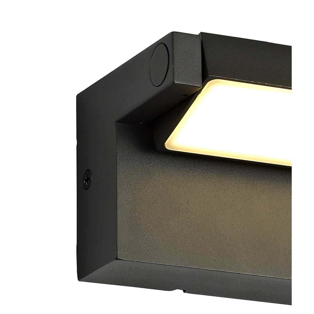 Nelson Lighting NL71849 Lucia Outdoor Wall Lamp Adjustable LED Graphite Black