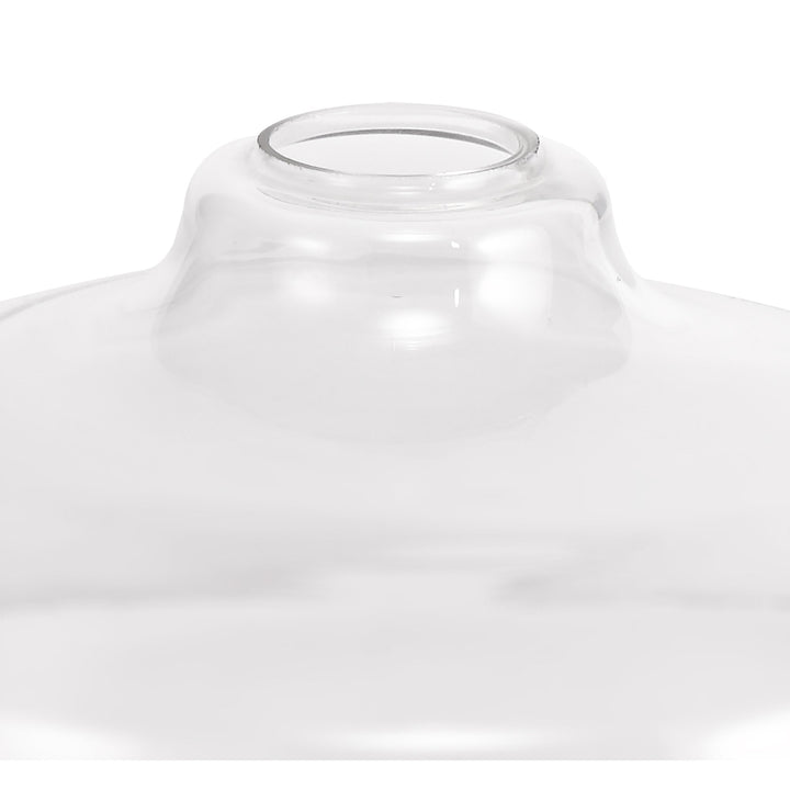 Nelson Lighting NL80569 Louis Flat Round 30cm Clear Glass Lampshade