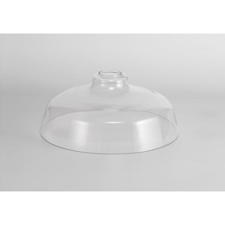 Nelson Lighting NL80579 Louis Flat Round 38cm Clear Glass Lampshade