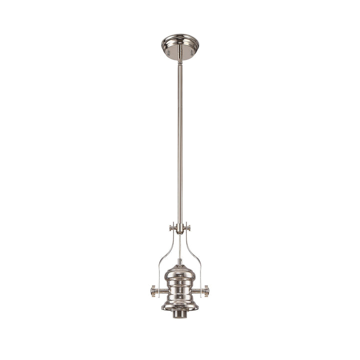 Nelson Lighting NL81229 Louis Frame Only Pendant 1 Light Polished Nickel