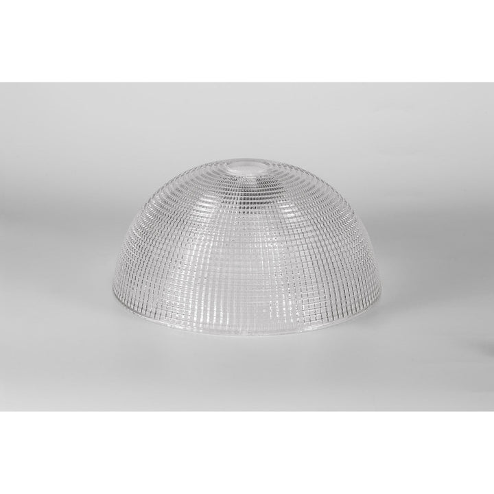 Nelson Lighting NL81269 Louis Round 30cm Prismatic Effect Clear Glass Lampshade