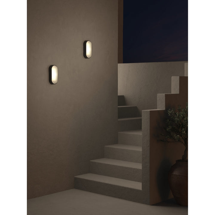 Astro 1032007 Montreal Oval Outdoor Wall Light Textured Black