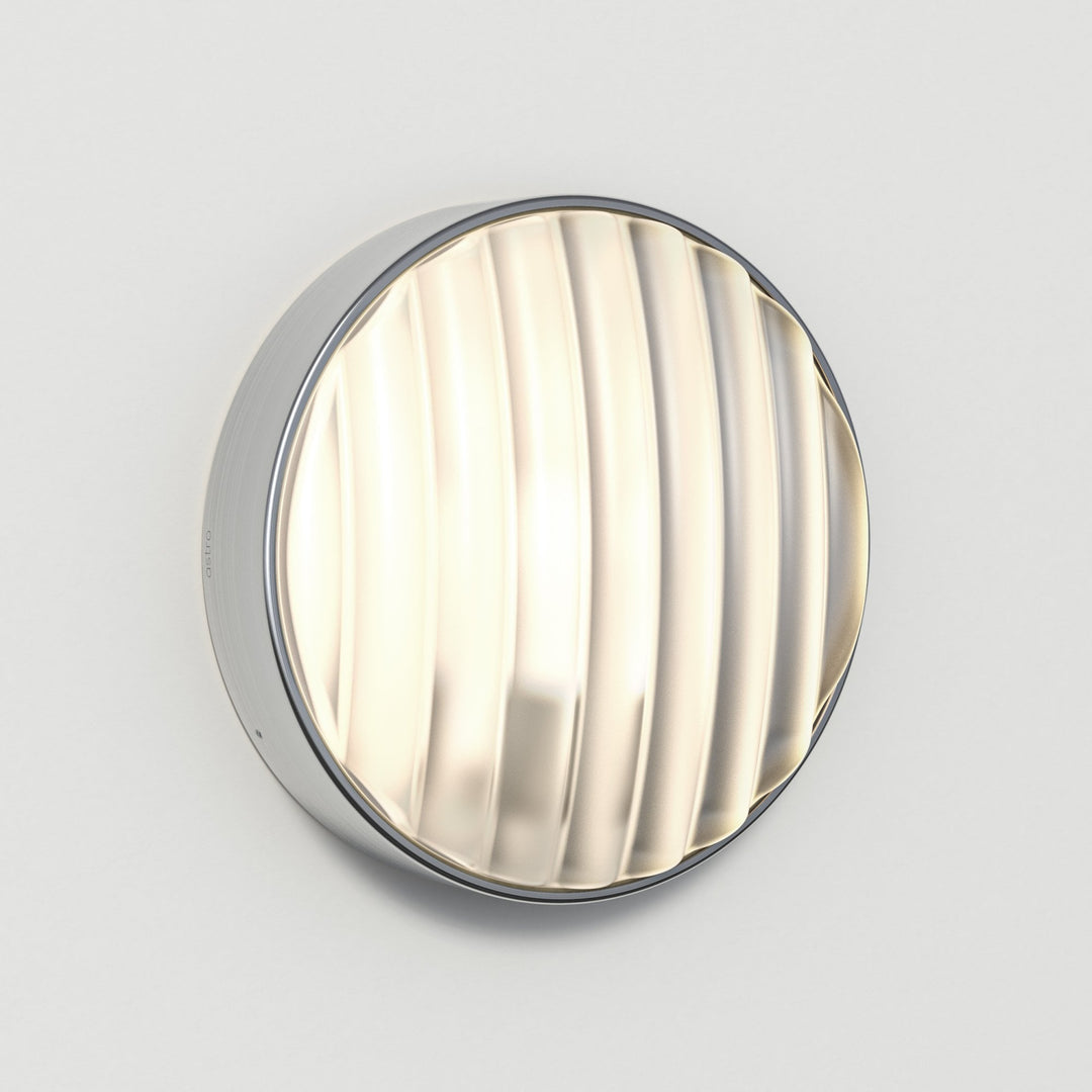 Astro 1032012 Montreal Round 300 Outdoor Wall Light Brushed Stainless Steel