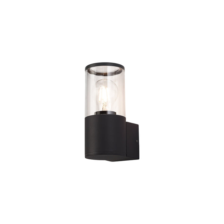 Nelson Lighting NL7775/CL9 Marc Outdoor Wall Lamp 1 Light Anthracite/Clear