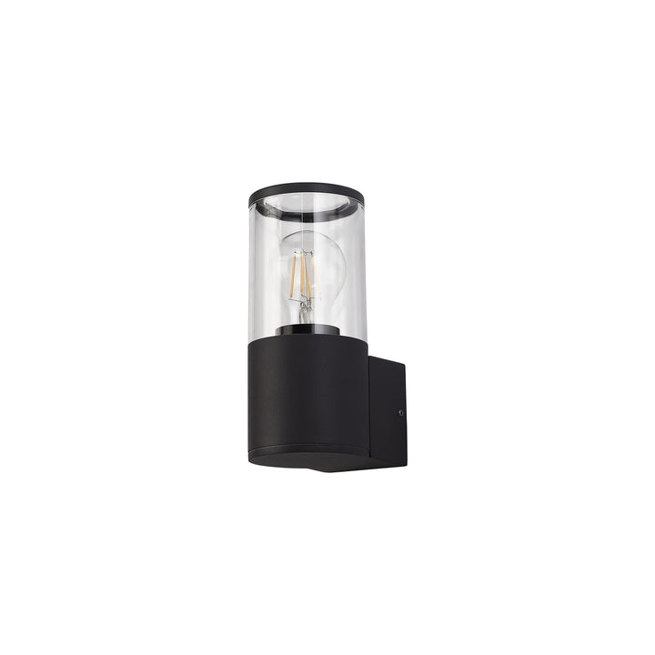 Nelson Lighting NL7775/CL9 Marc Outdoor Wall Lamp 1 Light Anthracite/Clear