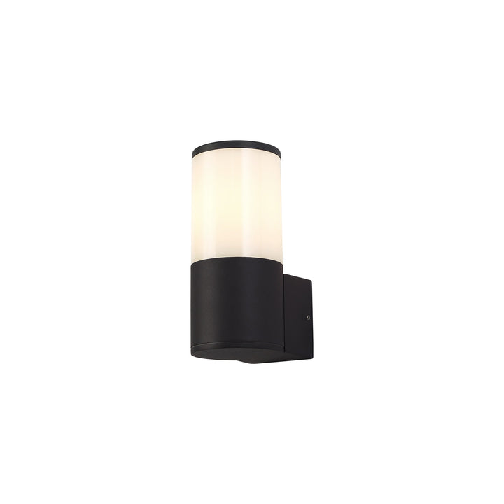 Nelson Lighting NL7775/OP9 Marc Outdoor Wall Lamp 1 Light Anthracite/Opal