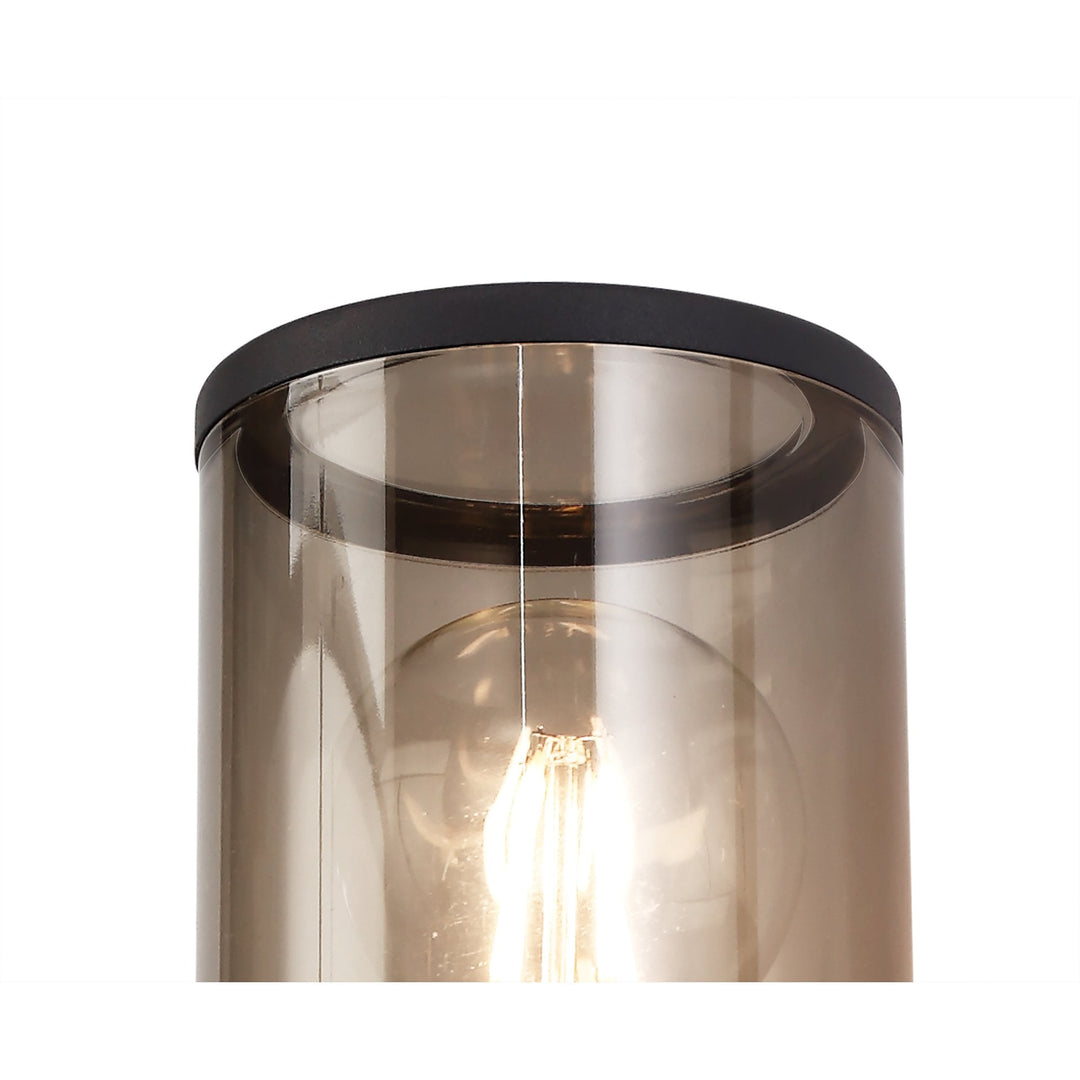Nelson Lighting NL7776/SM9 | Marc Outdoor Wall Lamp | Anthracite/Smoked