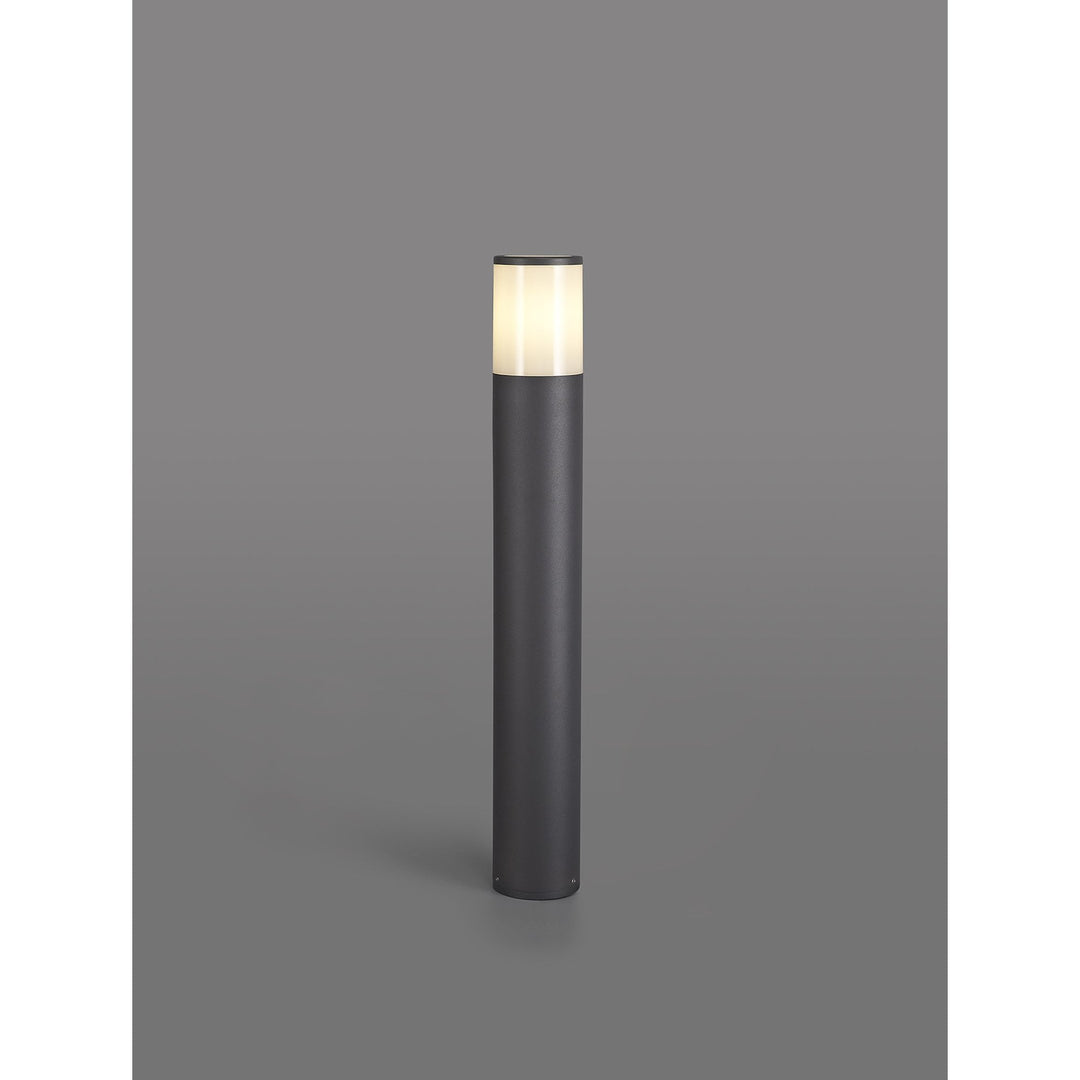 Nelson Lighting NL7778/OP9 Marc Outdoor 65cm Post Lamp 1 Light Anthracite/Opal