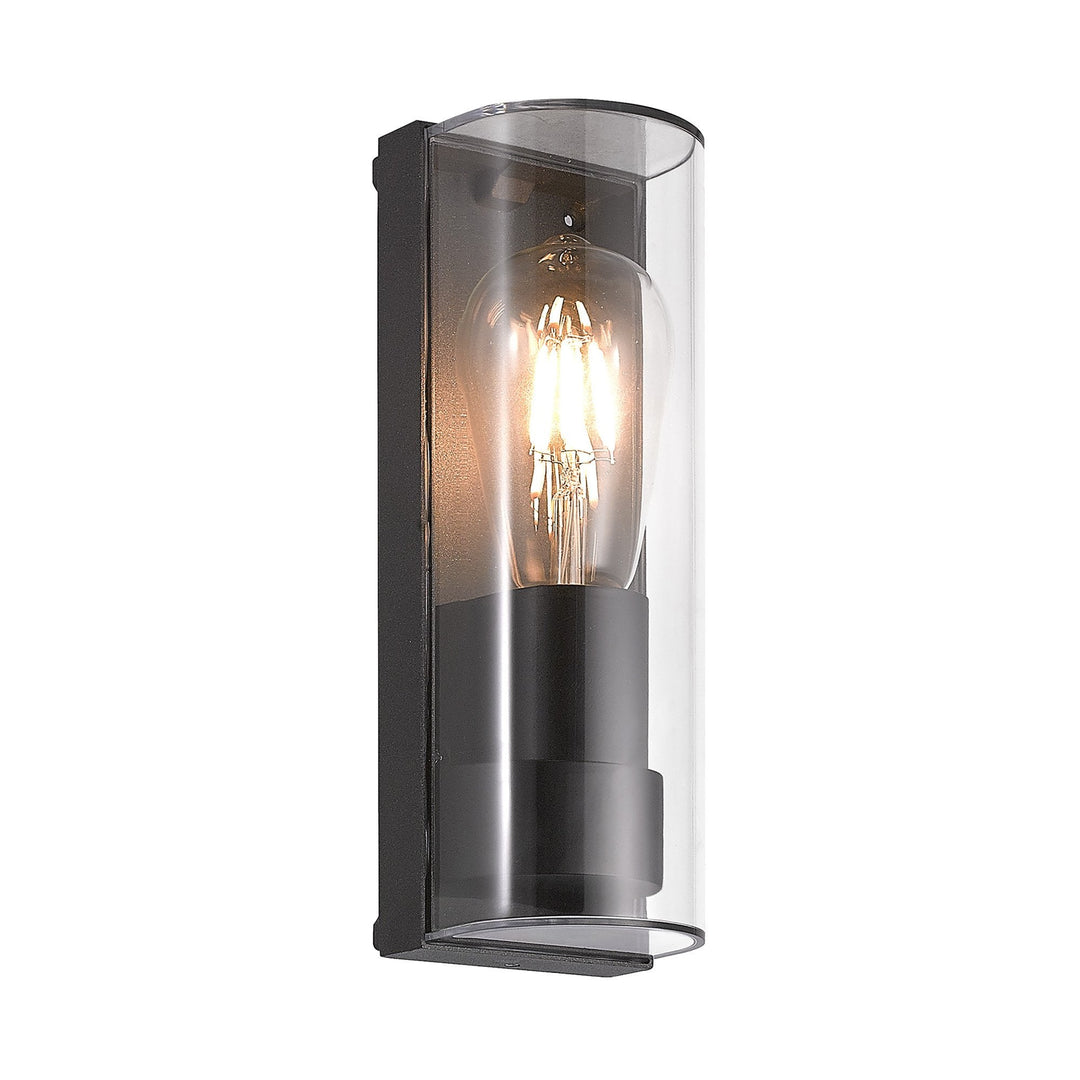 Nelson Lighting NL70649 Maximus Outdoor Wall Lamp Curved 1 Light Anthracite