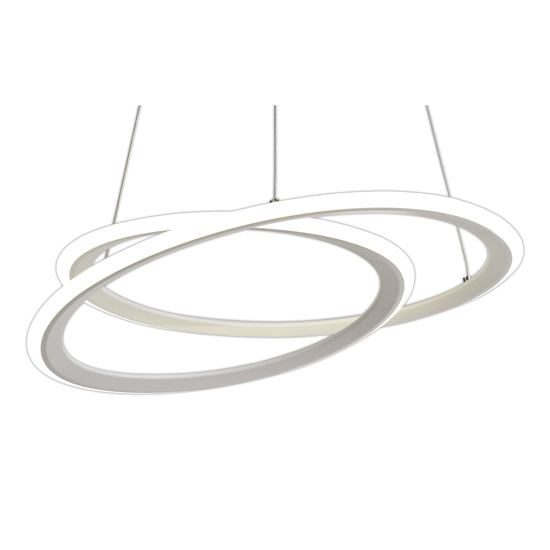 Nelson Lighting NL77699 Melisa Pendant LED Dimmable Matt White