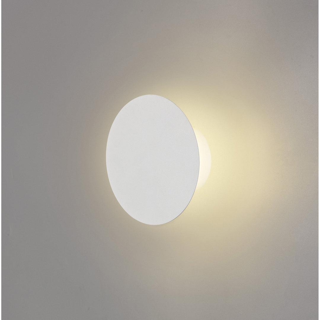 Nelson Lighting NLK03769 Modena Magnetic Base Wall Lamp LED 15cm Round Sand White