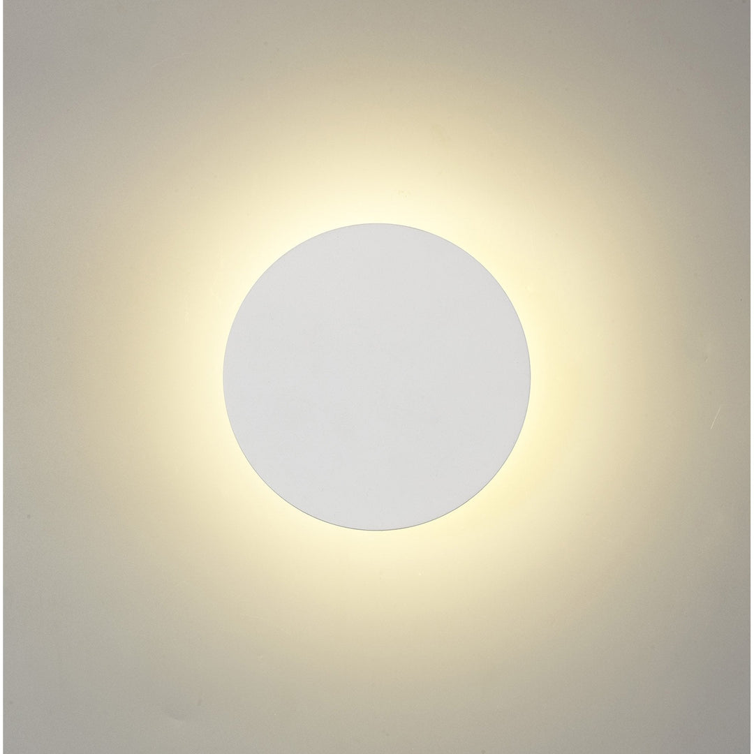 Nelson Lighting NLK03769 Modena Magnetic Base Wall Lamp LED 15cm Round Sand White