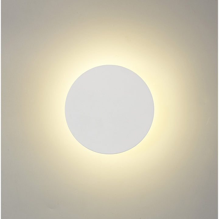 Nelson Lighting NLK03769 Modena Magnetic Base Wall Lamp LED 15cm Round Sand White