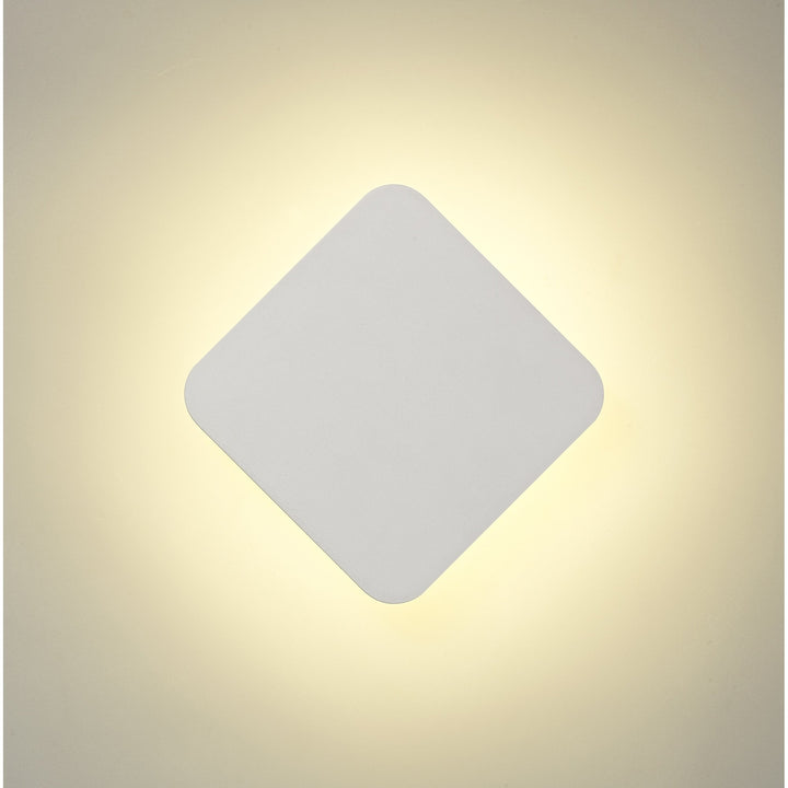 Nelson Lighting NLK03799 Modena Magnetic Base Wall Lamp LED 15cm Diamond Sand White