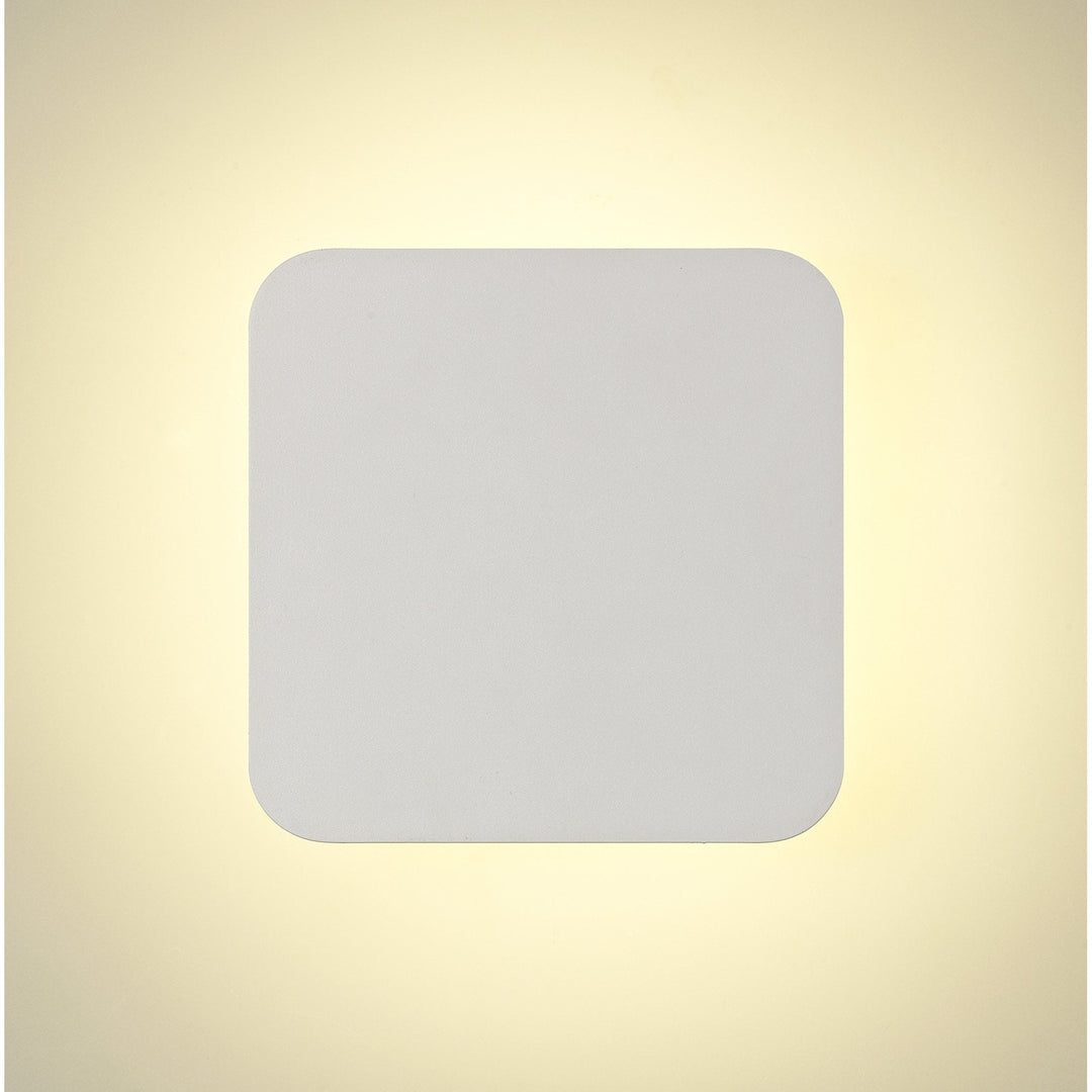 Nelson Lighting NLK03809 Modena Magnetic Base Wall Lamp LED 20cm Square Sand White