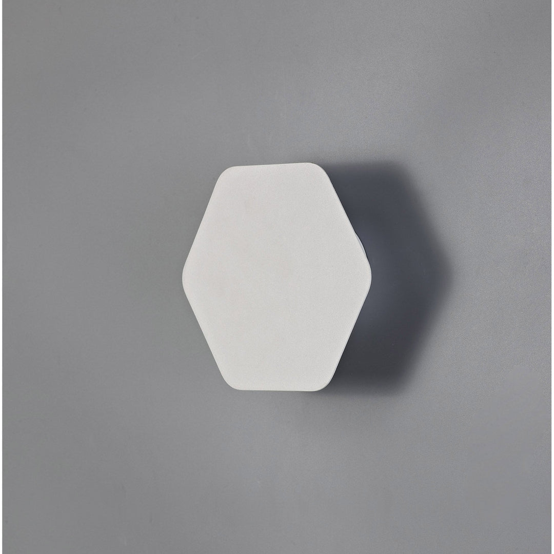 Nelson Lighting NLK03829 | Modena Wall Lamp | LED Hexagonal Base | Sand White