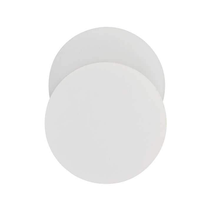 Nelson Lighting NLK03889 Modena Magnetic Base Wall Lamp LED 20/19cm Round Bottom Offset Sand White