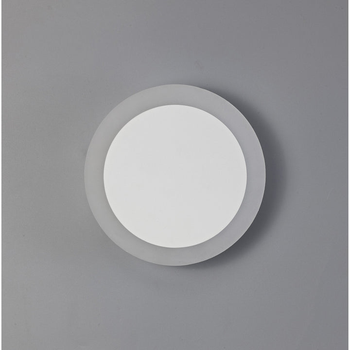 Nelson Lighting NLK03899 Modena Magnetic Base Wall Lamp LED 15/19cm Round Centre Sand White/ Frosted Diffuser