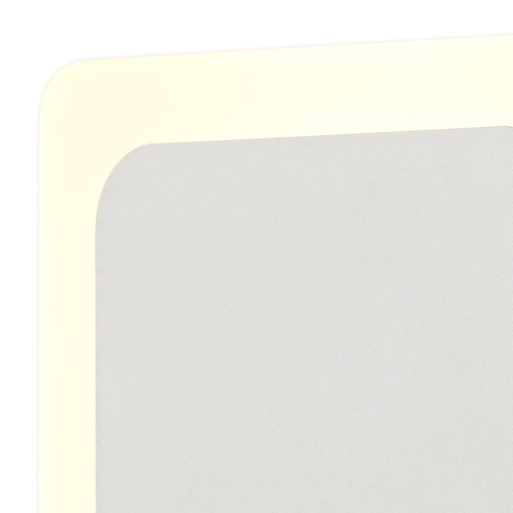 Nelson Lighting NLK03959 Modena Magnetic Base Wall Lamp LED 15/19cm Square Centre Sand White/ Frosted Diffuser