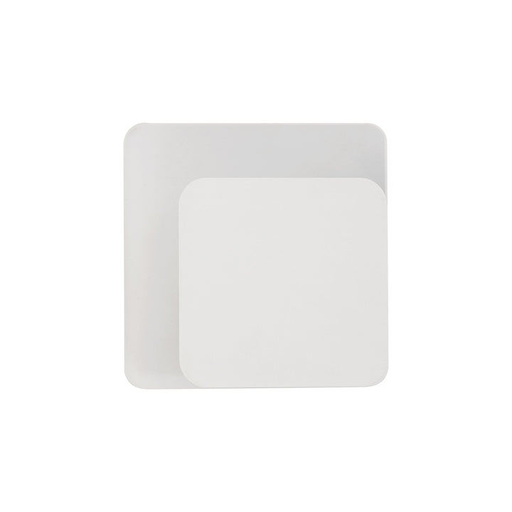 Nelson Lighting NLK03979 Modena Magnetic Base Wall Lamp LED 15/19cm Square Right Offset Sand White