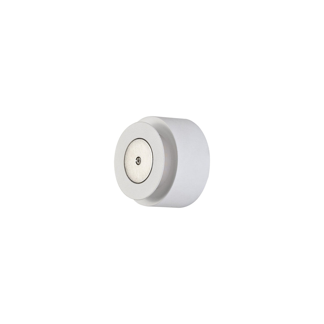 Nelson Lighting NLK03989 Modena Magnetic Base Wall Lamp LED 15/19cm Diamond Bottom White/ Frosted Diffuser