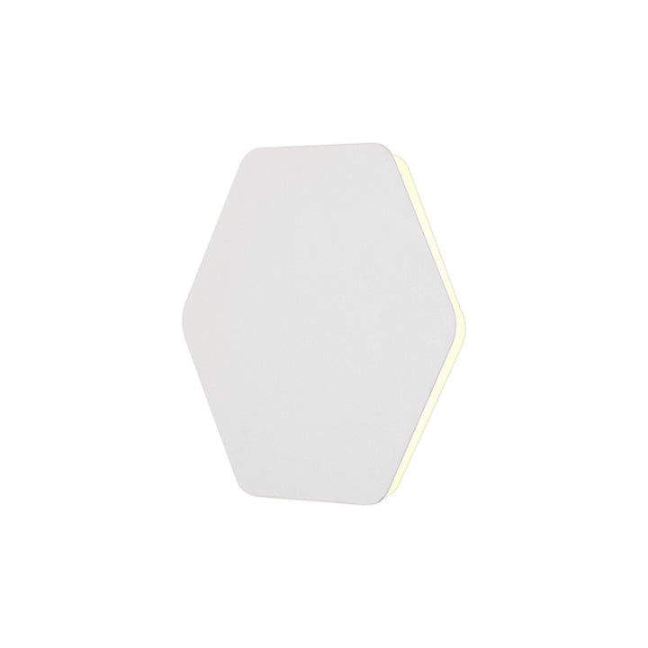 Nelson Lighting NLK04059 Modena Magnetic Base Wall Lamp LED 20/19cm Hexagonal Centre White/ Frosted Diffuser