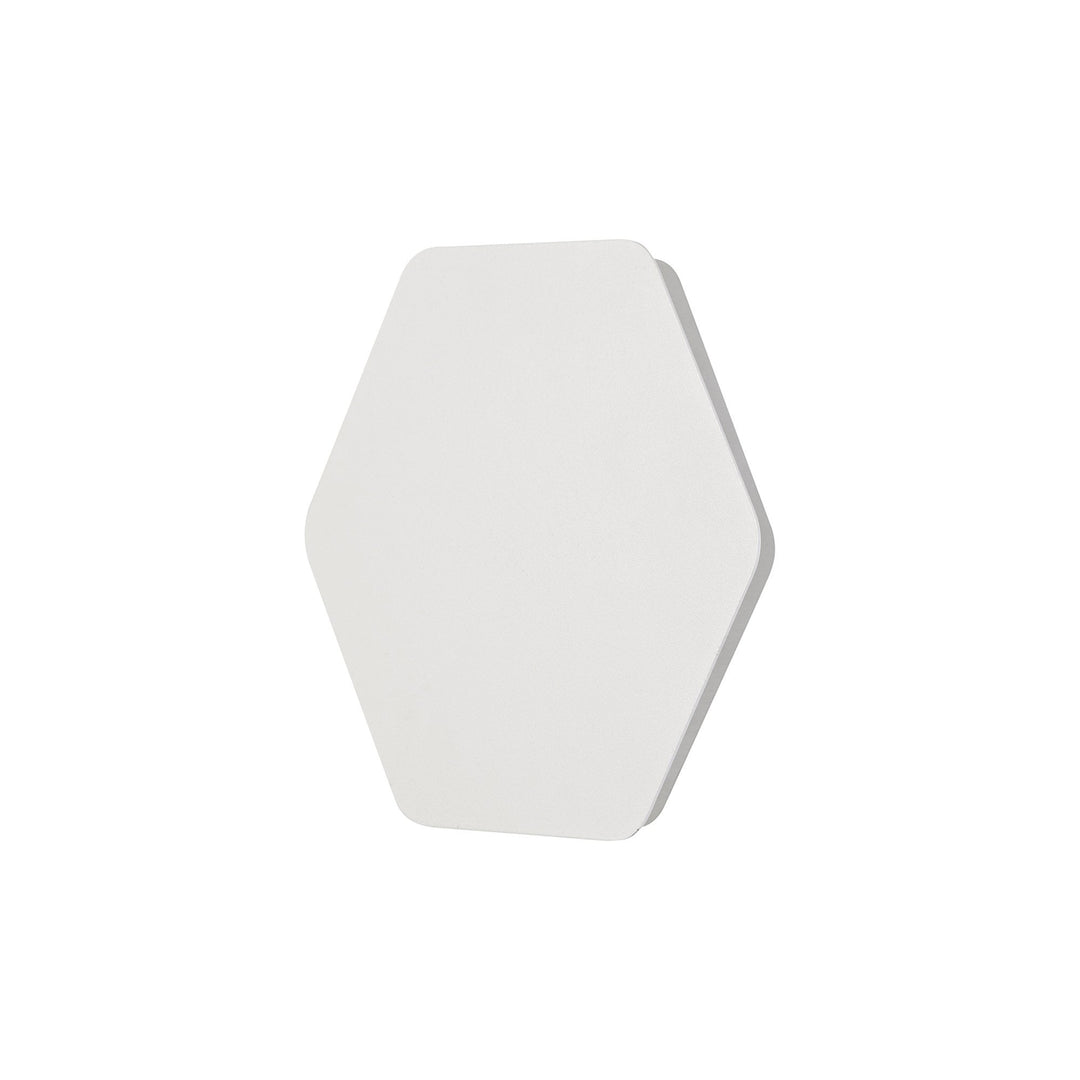 Nelson Lighting NLK04059 Modena Magnetic Base Wall Lamp LED 20/19cm Hexagonal Centre White/ Frosted Diffuser