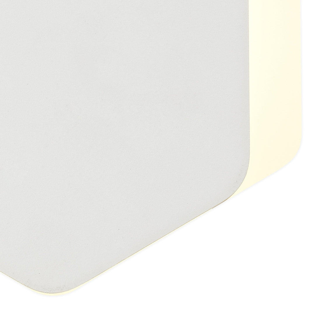 Nelson Lighting NLK04109 Modena Magnetic Base Wall Lamp LED 15/19cm Hexagonal Bottom Offset White