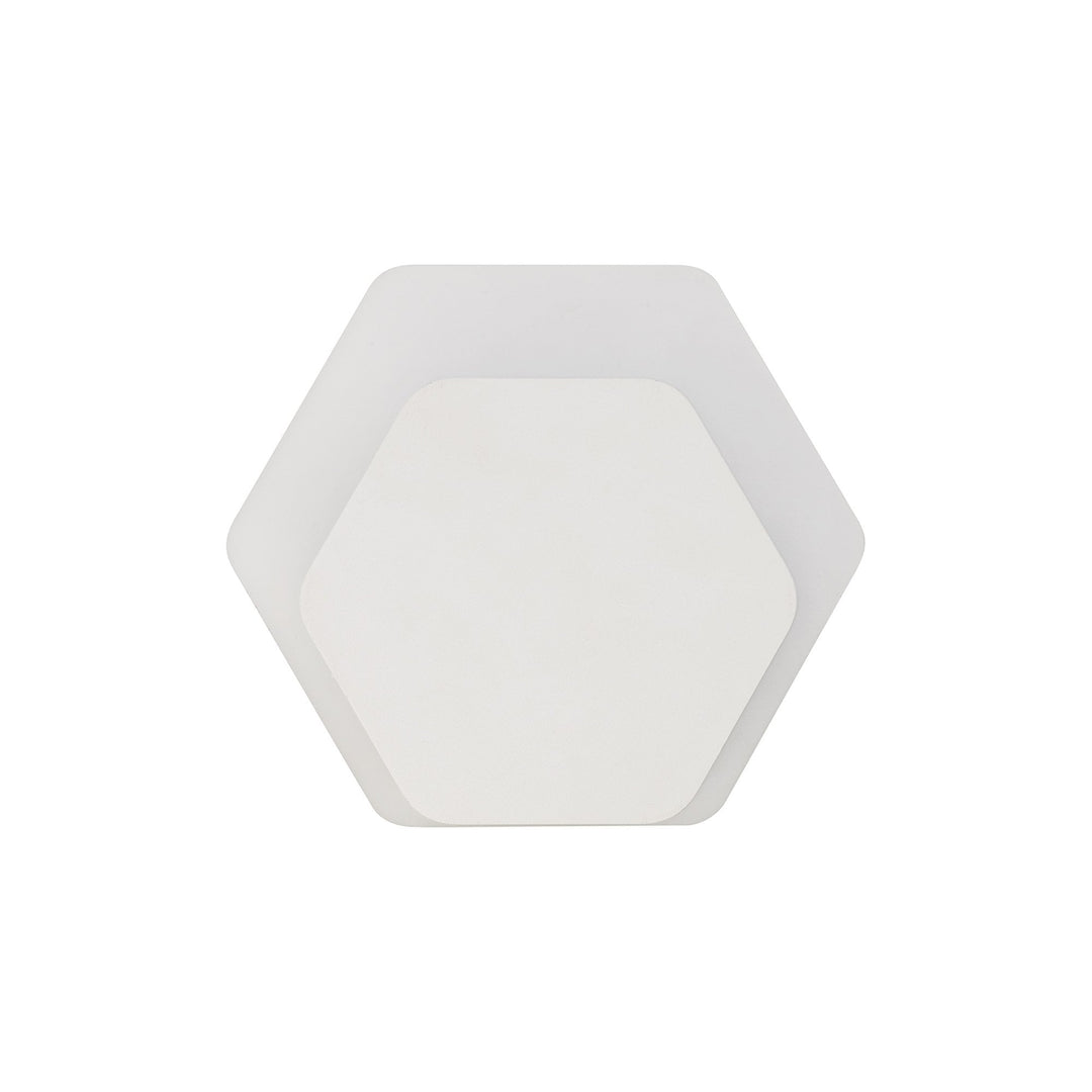 Nelson Lighting NLK04119 Modena Magnetic Base Wall Lamp LED 15/19cm Hexagonal Bottom White