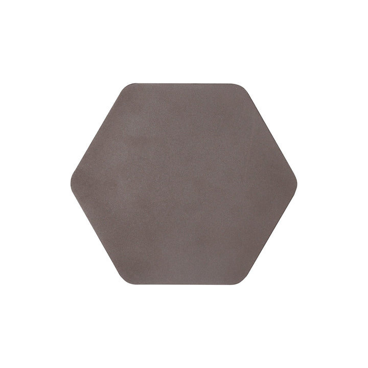 Nelson Lighting NLK04429 Modena Magnetic Base Wall Lamp LED 20/19cm Hexagonal Centre Coffee/ Frosted Diffuser