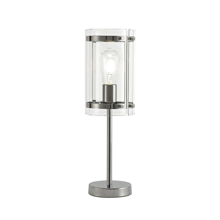 Nelson Lighting NL74169 Prince Table Lamp 1 Light Polished Chrome