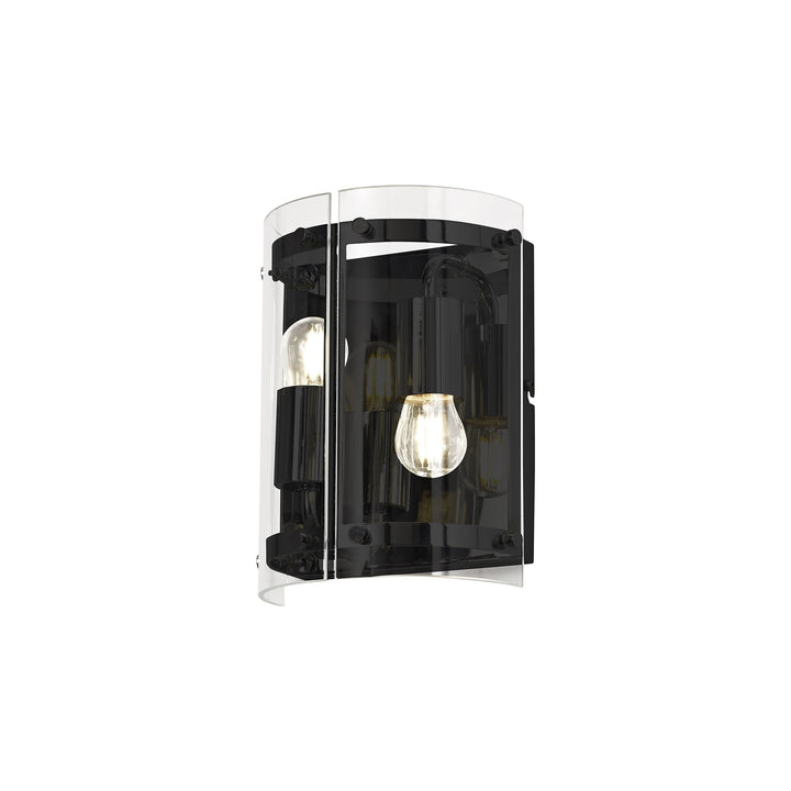 Nelson Lighting NL81699 Prince Wall Light 2 Light Matt Black