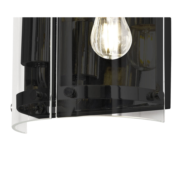 Nelson Lighting NL81699 Prince Wall Light 2 Light Matt Black