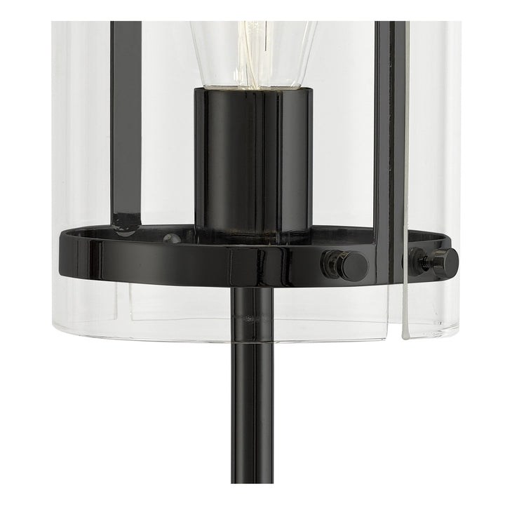 Nelson Lighting NL81709 Prince Table Lamp 1 Light Matt Black