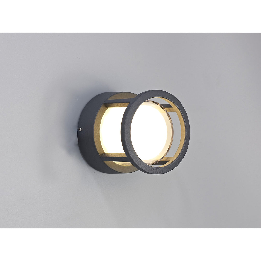 Nelson Lighting NL72089 Rhys Outdoor Round Down Light LED Anthracite