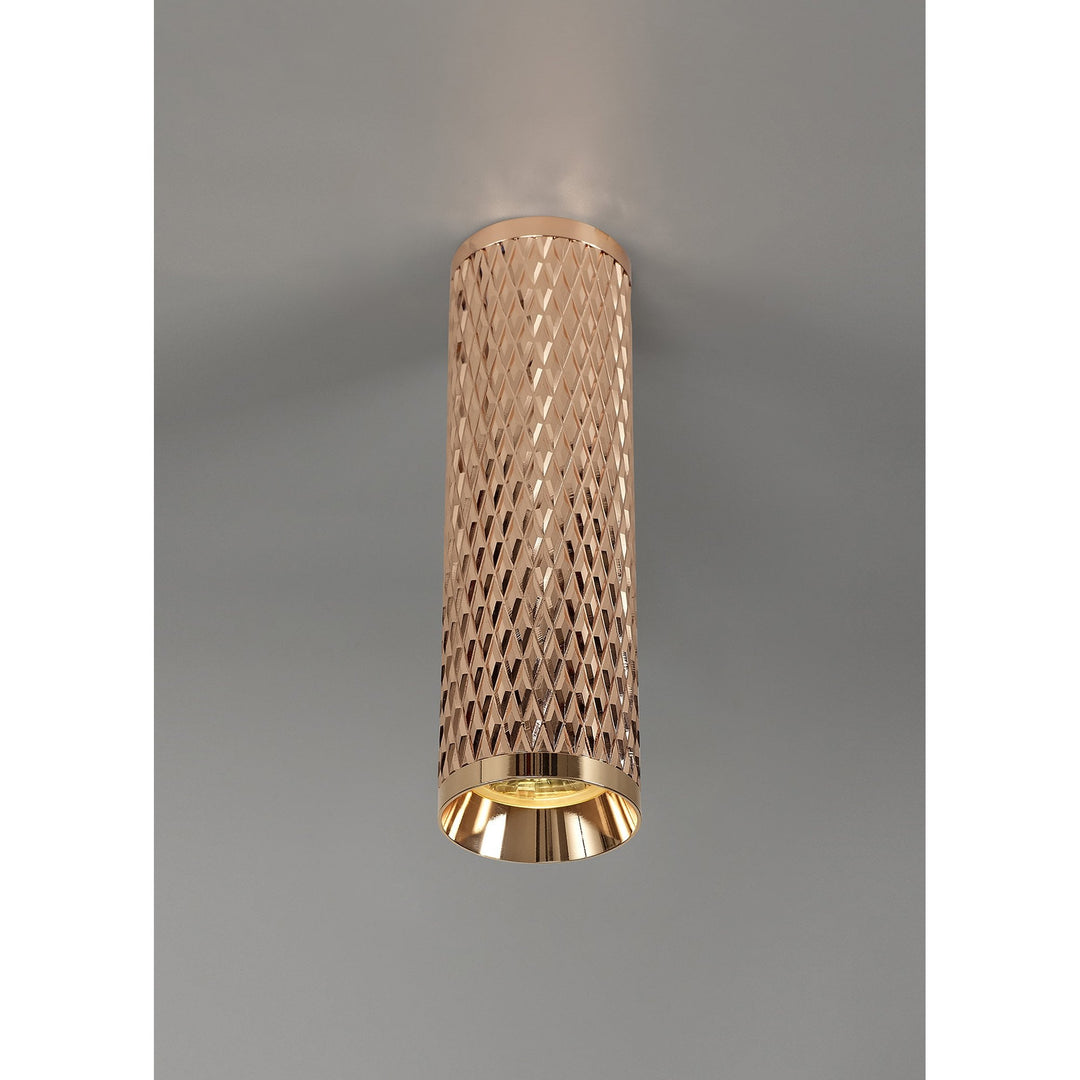 Nelson Lighting NL80219 Silence 20cm Surface Mounted Ceiling Light 1 Light Rose Gold