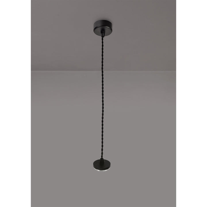 Nelson Lighting NL80349 Silence Pendant Light Kit 2M 1 Light Sand Black