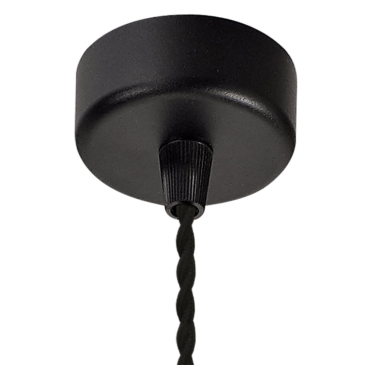 Nelson Lighting NL80349 Silence Pendant Light Kit 2M 1 Light Sand Black