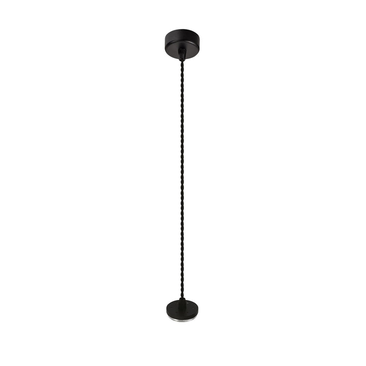 Nelson Lighting NL80349 Silence Pendant Light Kit 2M 1 Light Sand Black