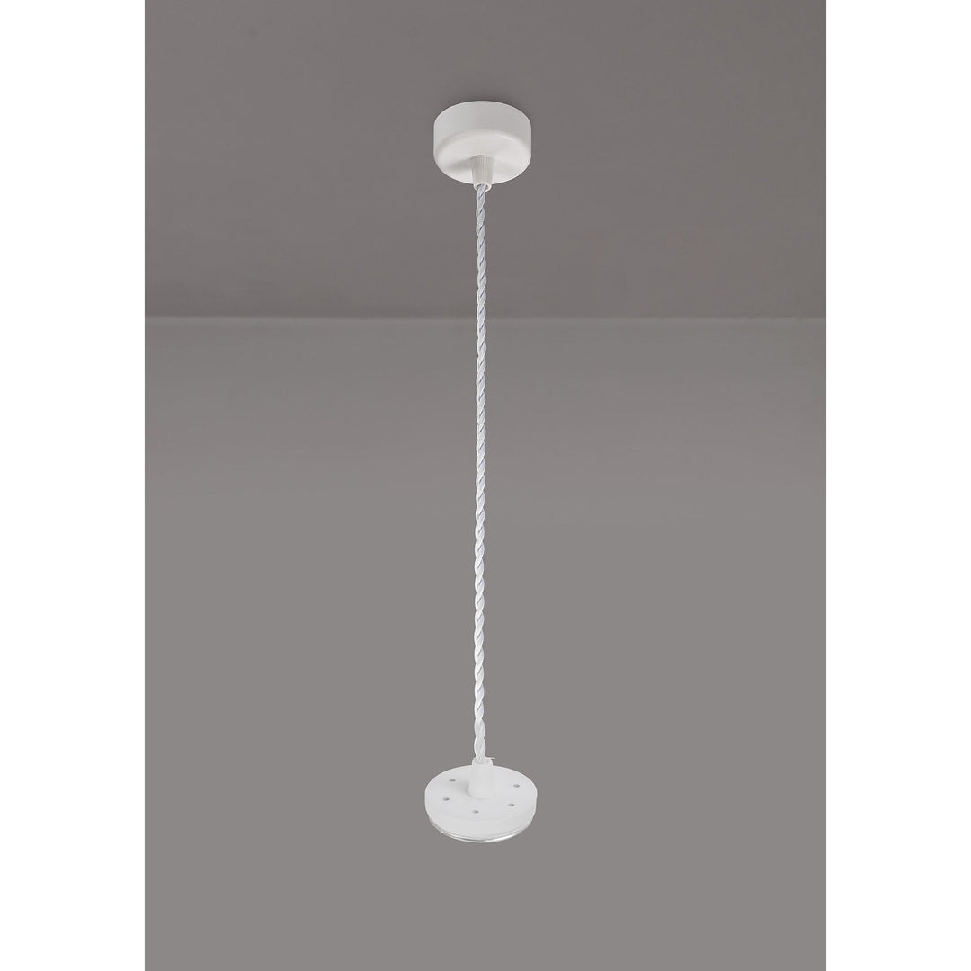 Nelson Lighting NL80359 Silence Pendant Light Kit 2M 1 Light Sand White