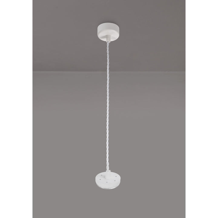 Nelson Lighting NL80359 Silence Pendant Light Kit 2M 1 Light Sand White