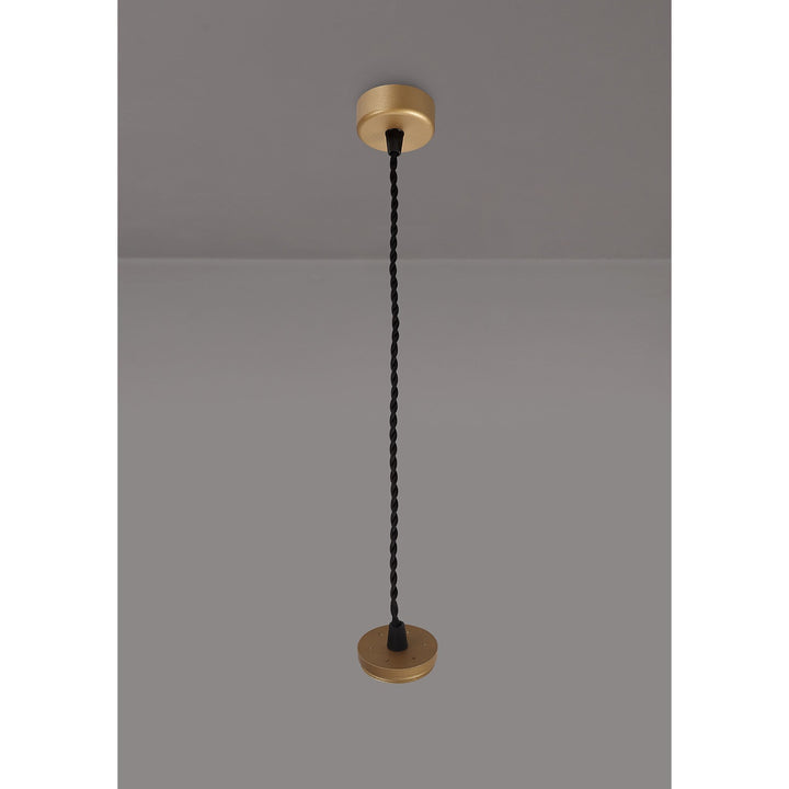 Nelson Lighting NL80369 Silence Pendant Light Kit 2M 1 Light Champagne Gold