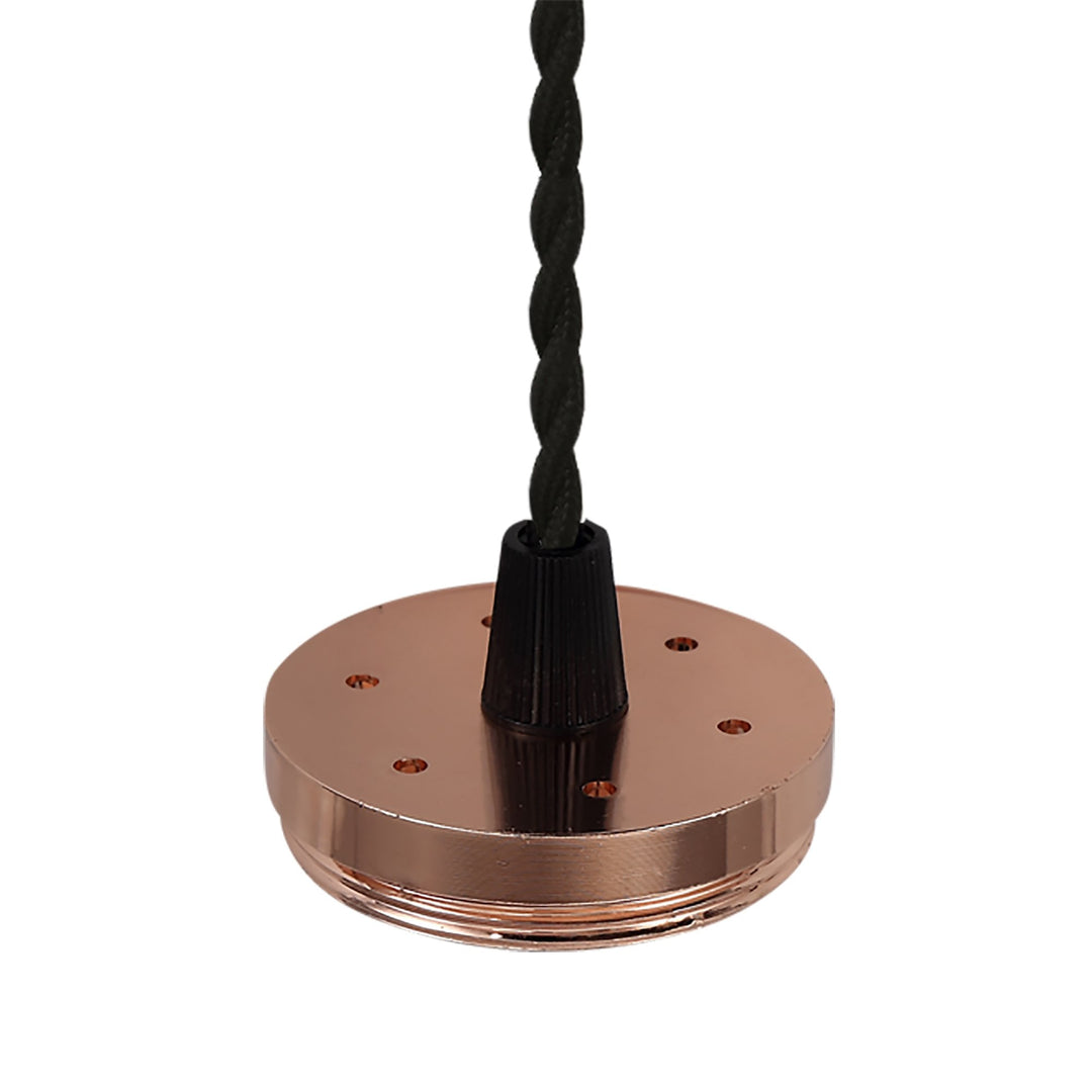 Nelson Lighting NL80379 Silence Pendant Light Kit 2M 1 Light Rose Gold