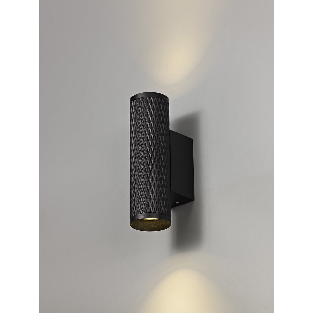 Nelson Lighting NL80389 Silence Wall Lamp 2 Light Sand Black