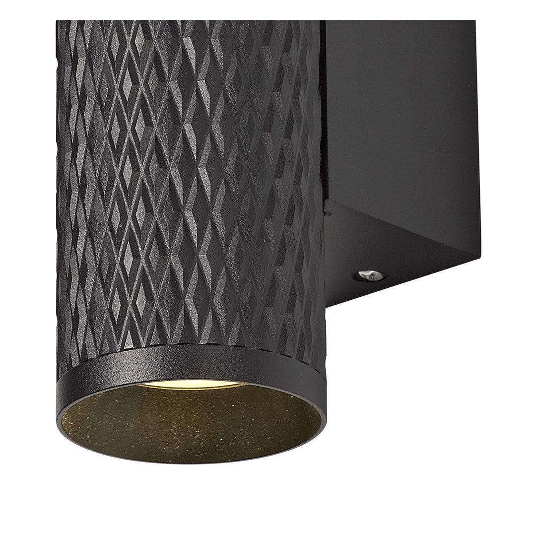 Nelson Lighting NL80389 Silence Wall Lamp 2 Light Sand Black